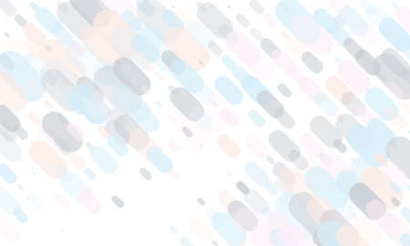 Light geometric background. Translucent, transparent ovals, ellipses with overlapping. Vector illustration. Pattern, backdrop in a modern minimalist style. Different shades of blue, pink, violet colorのイラスト素材