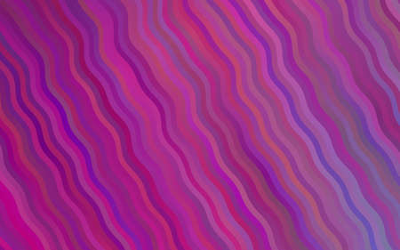 Light violet vector pattern with lines, ovals. Different shades of purple, pink, blue. Modern...