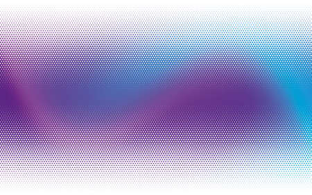 Geometric background with small triangles. Different shades of purple and blue. Digital gradient. Halftone pattern. Vector illustration Modern geometrical abstract backdropのイラスト素材