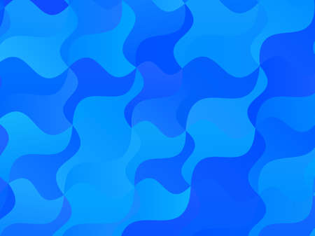 Light blue geometric background with wavy shapes, lines. Vector illustration. Dynamic motion style. Modern minimalist designのイラスト素材