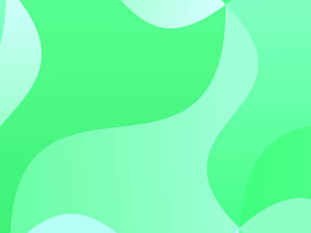Green background with wavy, smooth lines, shapes. Vector illustration. Simple pattern for web...