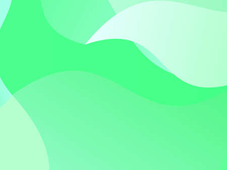 Green background with wavy, smooth lines, shapes. Vector illustration. Simple pattern for web...