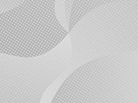 Grey-white halftone modern light art. Gradient blurred pattern with raster effect, smooth, wavy lines, shapes. Futuristic background. Abstract creative graphic template. Business style design. Vectorのイラスト素材