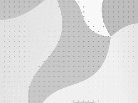 Grey-white halftone modern light art. Gradient blurred pattern with raster effect, smooth, wavy lines, shapes. Futuristic background. Abstract creative graphic template. Business style design. Vectorのイラスト素材