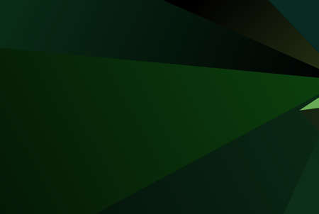 Green background with triangles Simple geometric background with gradient shapes. Vector illustration Triangles of different scale, size and shape.のイラスト素材