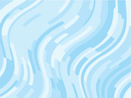 Light blue background with optical effect. Curved lines. Minimal design. Zigzag, wavy pattern. Vector illustration for posters, covers, wrappers, business cards. Textured surface Abstract wavesのイラスト素材