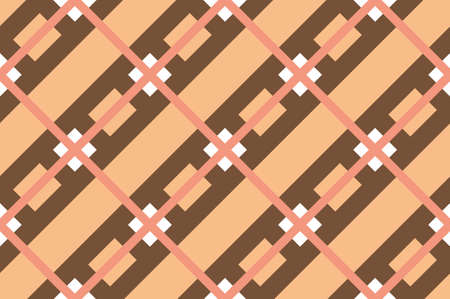 Traditional ornament with cells, squares for printing on fabric, textiles, home interior with...