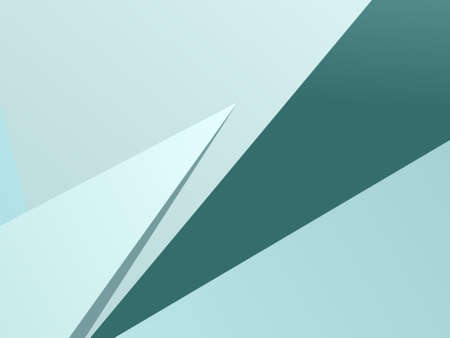 Green geometric background with triangles of different shapes and sizes. A combination of geometric shapes. Modern minimalist style Vector illustration Abstract paper, polygonal pattern, origami styleのイラスト素材