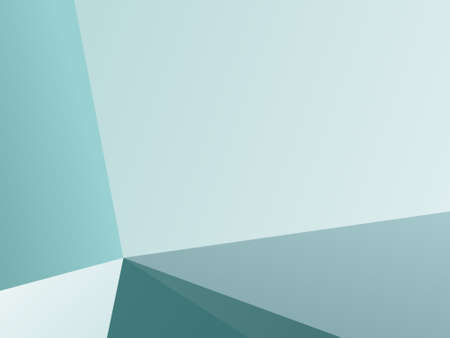 Green geometric background with triangles of different shapes and sizes. A combination of geometric...