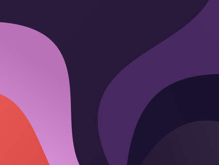 Elegant geometric pattern. The combination of wavy shapes of different shades of purple color....