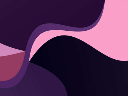Elegant geometric pattern. The combination of wavy shapes of different shades of purple color....