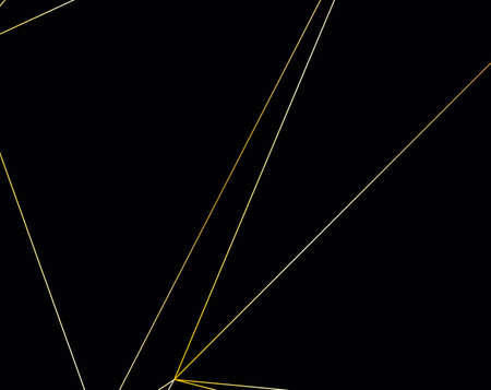 Black and grey Premium background with luxury polygonal pattern and gold triangle lines. Low poly gradient shapes luxury gold lines vector. Rich background, premium triangle polygons  designのイラスト素材