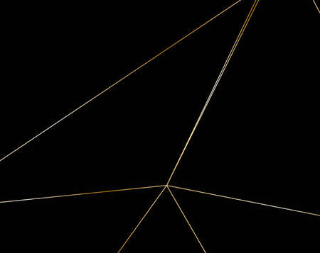 Black and grey Premium background with luxury polygonal pattern and gold triangle lines. Low poly gradient shapes luxury gold lines vector. Rich background, premium triangle polygons  designのイラスト素材