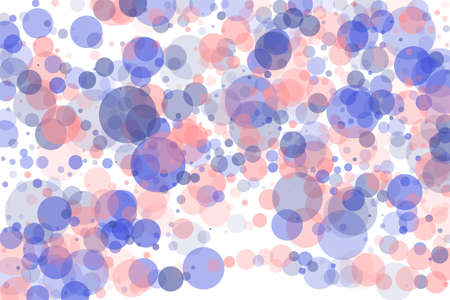 Pink purple circles of different size and transparency. Beautiful abstract background.のイラスト素材