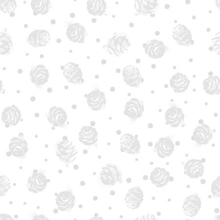Winter seamless pattern. Christmas wallpapers, background for printing on paper, scrapbooking, patchwork, fabric, gift wrap. Vector illustrationのイラスト素材