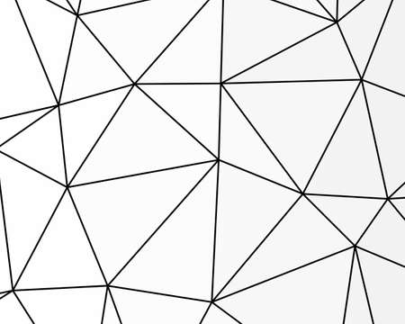 Asymmetrical texture with random chaotic lines, abstract geometric pattern. Black and white vector...