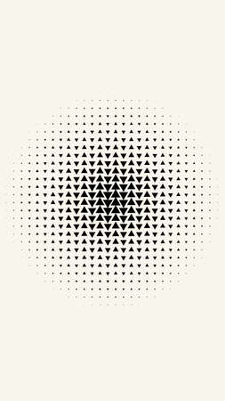 Vertical rectangular banner with triangles. Geometric pattern. Background in modern minimalist style. Vector illustration.のイラスト素材