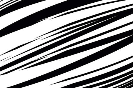 Abstract pattern. Texture with wavy, curves lines. Optical art background. Wave design black and...