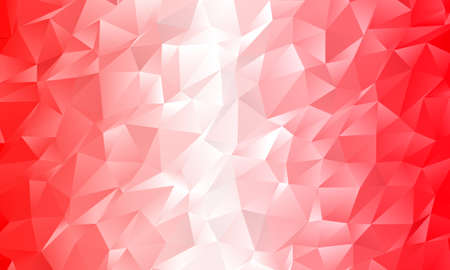 Red geometric background with triangles of different shapes and sizes. A combination of geometric shapes. Modern minimalist style Vector illustration Abstract paper, polygonal pattern, origami styleのイラスト素材
