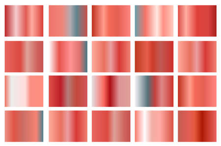Set, collection gradienty blurry backgrounds trendy coral color. Scalable vector graphics.のイラスト素材