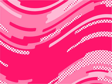 The Pink pattern. Trending abstract design with irregular shapes, points and wavy lines to create romantic Valentine's day themes, for banners, websites, brochures. The minimalist style.のイラスト素材