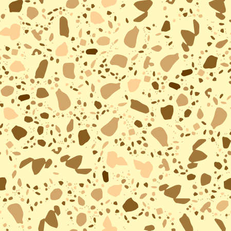 Seamless surface design. Classic teraazzo, great design for any purposes. Marble surface background. Vector granite texture background. Home kitchen interior. Colorful abstract background.のイラスト素材