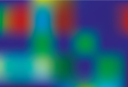 Rainbow abstract background. Blurred bright colors mesh background. Trendy creative vector. Intense blank Holographic spectrum gradient for cover.のイラスト素材