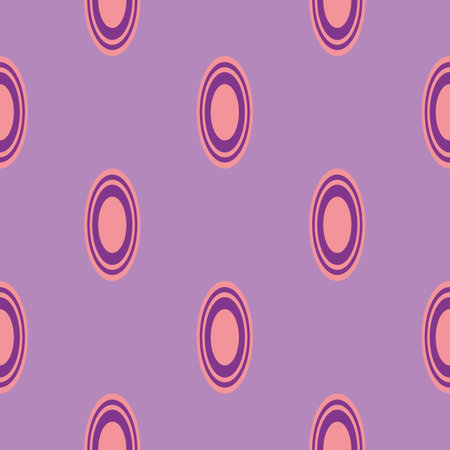 seamless pattern with hand drawn circles in pink and purple colorsのイラスト素材