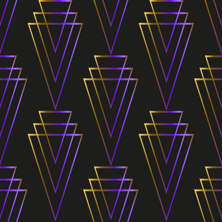Seamless geometric pattern with rhombus and triangles. Vector illustration.のイラスト素材
