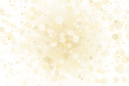 Abstract background with bokeh. Yellow and white. Vector illustration.のイラスト素材
