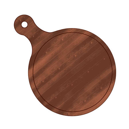Wooden cutting Board for slicing and cooking foodのイラスト素材