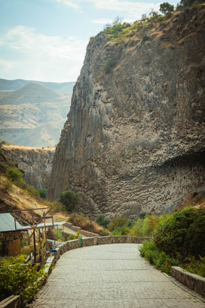 Scenic mountain roadの写真素材
