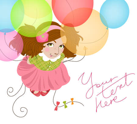 Funny girlのイラスト素材