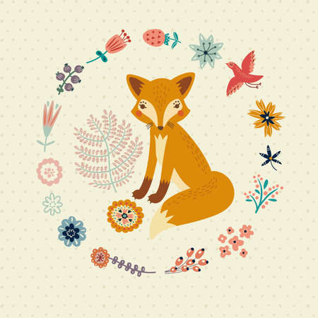 Cute Foxyのイラスト素材