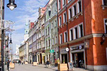 Poznan/Poland - February 6th 2019: Wroclawska Street in Old Townのeditorial素材