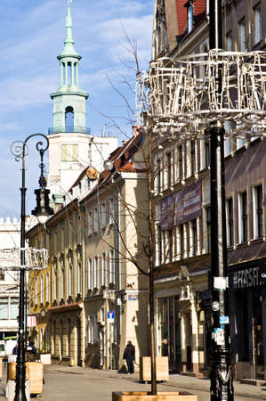 Poznan/Poland - February 6th 2019: Wroclawska Street in Old Townのeditorial素材