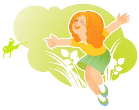 Summer Girlのイラスト素材