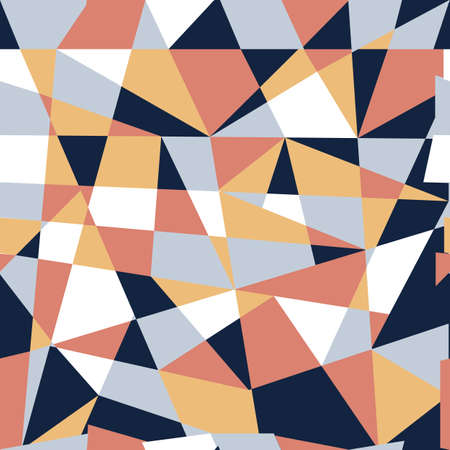 Geometric abstract pattern in trend colorsのイラスト素材
