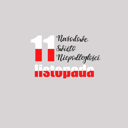 Poland independence day greeting card.のイラスト素材