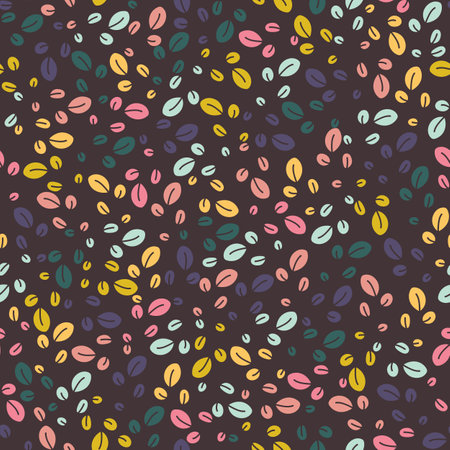 Seamless floral pattern with abstract colored leaves. Print for textile, wallpaper, covers, surface. For fashion fabric.のイラスト素材