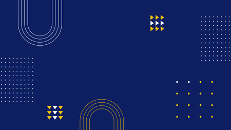 Minimal geometric dark blue background with abstract shapes. vector illustrationのイラスト素材
