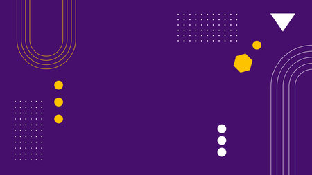 Minimal geometric bright dark violet, purple background with abstract shapes. vector illustrationのイラスト素材