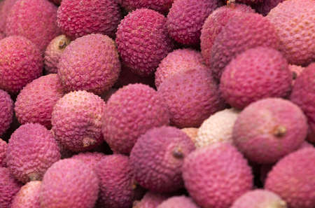 Group of fresh lychee