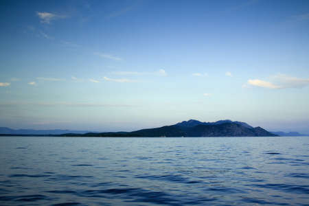 Beautiful sea landscape, taken in Croatia, between Manastir and Racisceの写真素材