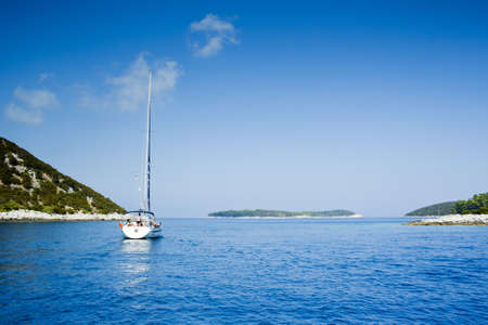 Beautiful sea landscape, taken in Croatia, close to Cesvinica bayの写真素材
