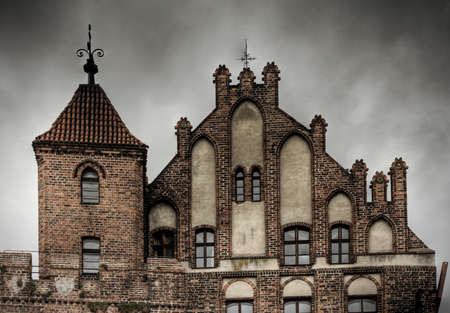 Beautiful architecture of Torun city in Poland