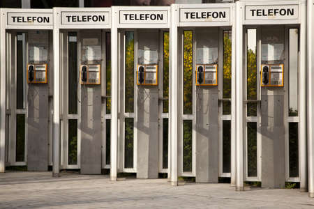 Group of Telephones in Romaniaのeditorial素材