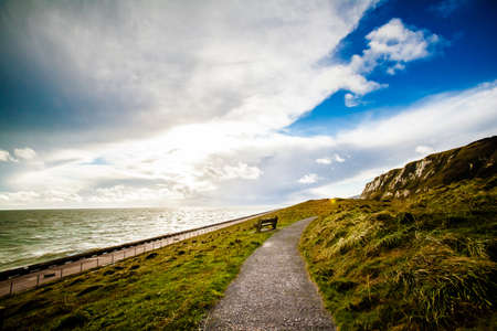 White cliffs of Dover landscape photoの写真素材