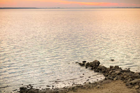 Beautiful panorama in polish village - Goczalkowice Zdroj. Sunset by the lake - Jezioro...