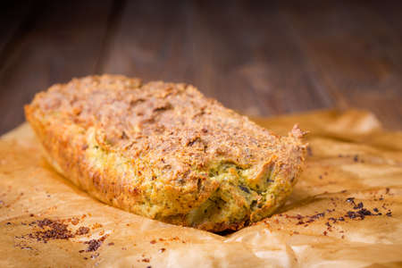 Homemade DIY natural tasty vegetarian pate made of pumpkin seeds and millet gruel